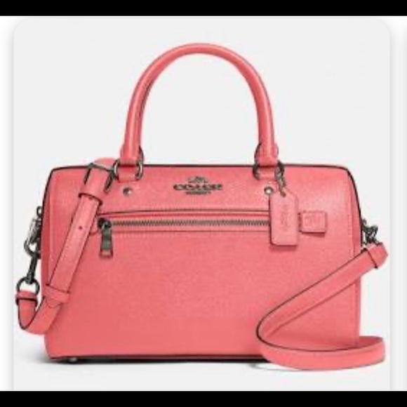 COACH Handbags - COACH PINK LEMONADE ROWAN SATCHEL WITH DUSTER BAG